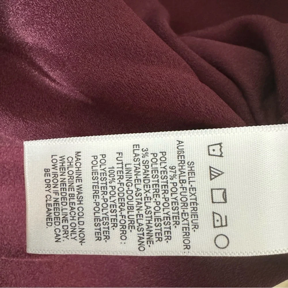 Dress The Population Catalina Dress in Burgundy Small - Picture 10 of 11